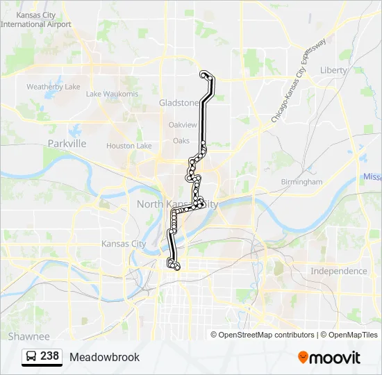 238 Bus Line Map