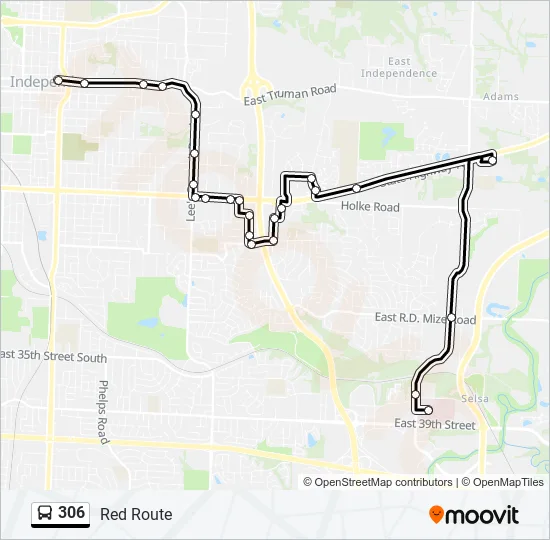 306 Bus Line Map