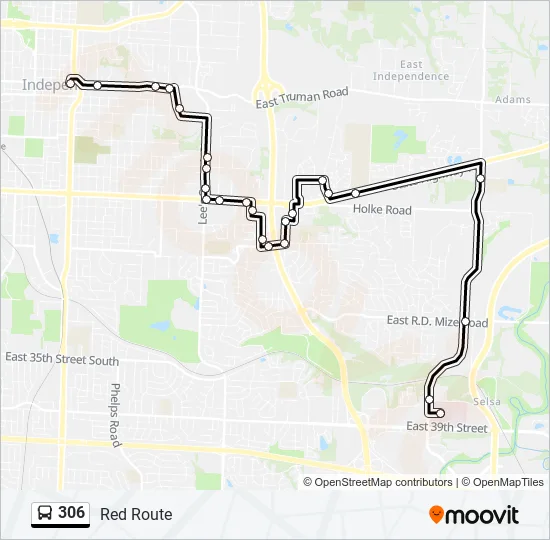 306 Bus Line Map