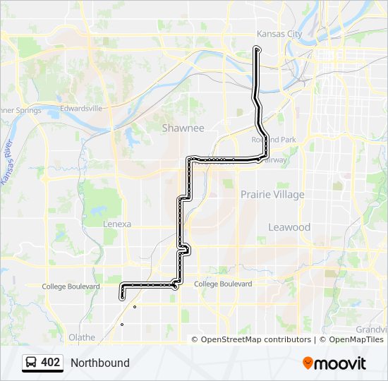 402 bus Line Map