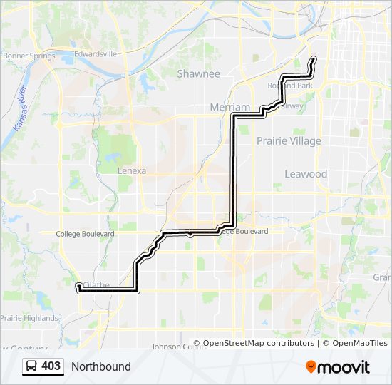 Mapa de 403 de autobús