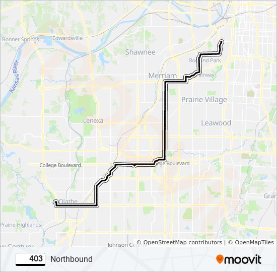 Mapa de 403 de autobús