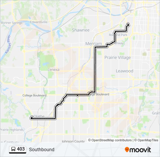 Mapa de 403 de autobús