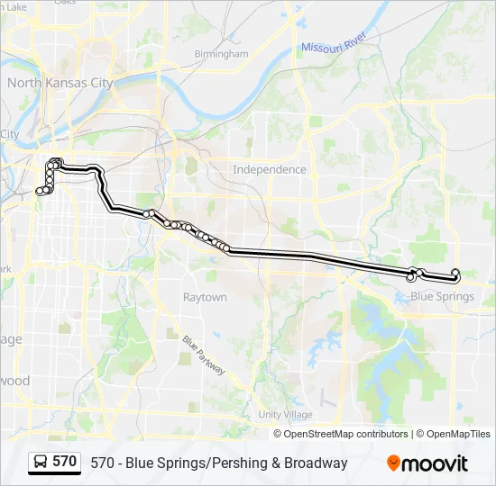 570 Bus Line Map