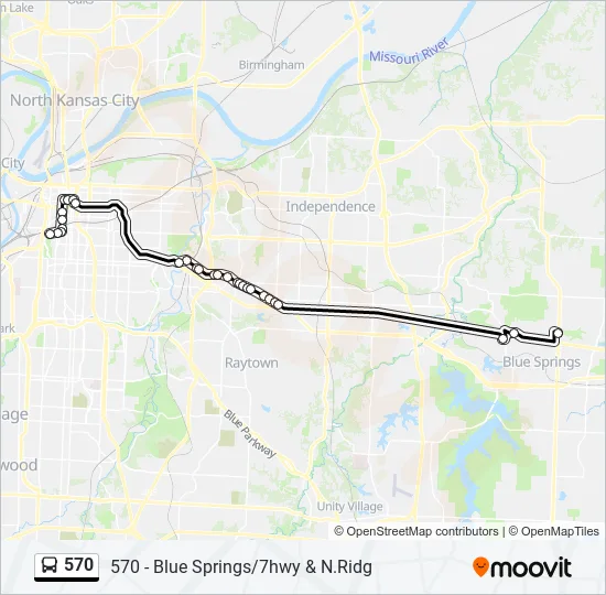 570 Bus Line Map