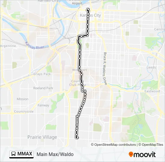 MMAX Bus Line Map