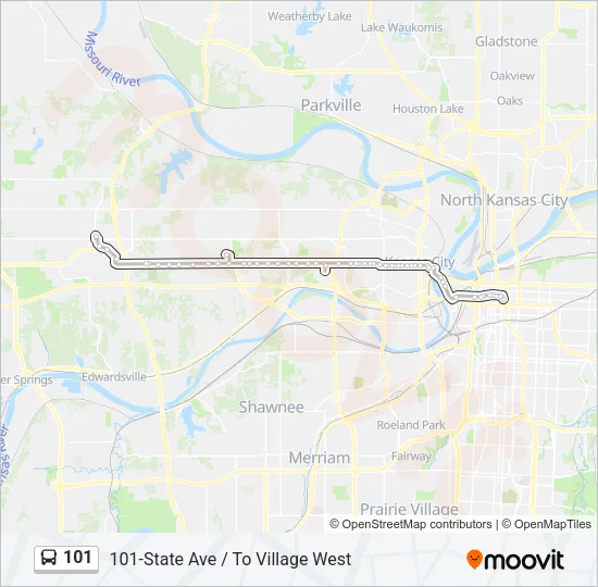 101 Bus Line Map
