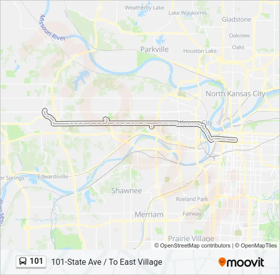 101 Bus Line Map