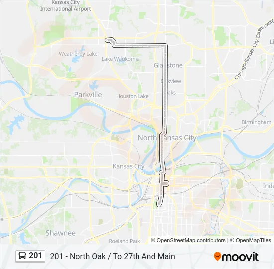 201 Bus Line Map