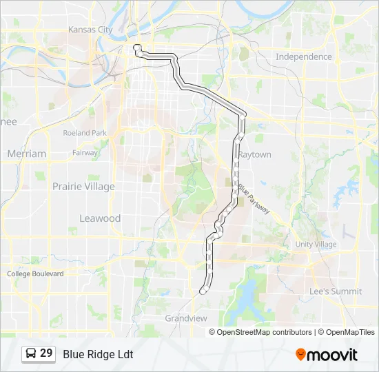 29 Bus Line Map