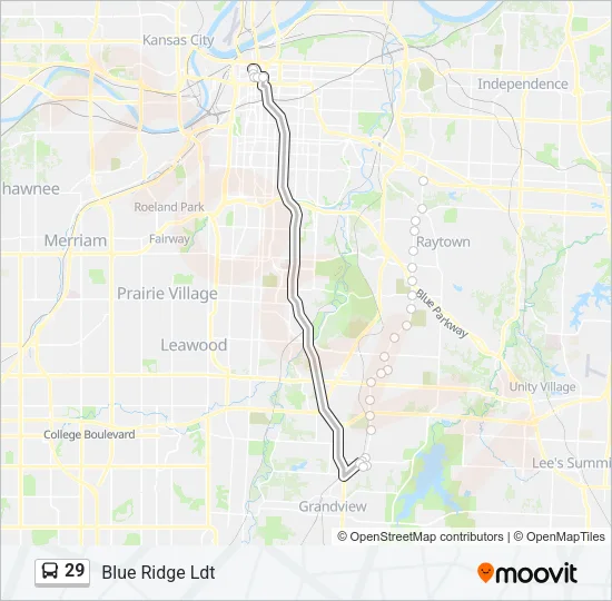 29 Bus Line Map
