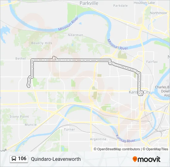 106 Bus Line Map