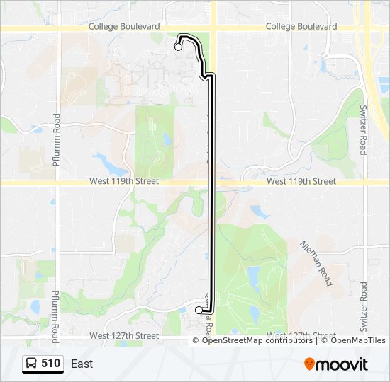 510 bus Line Map