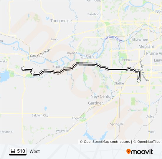 510 bus Line Map