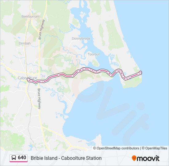 640 bus Line Map