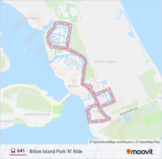 641 bus Line Map