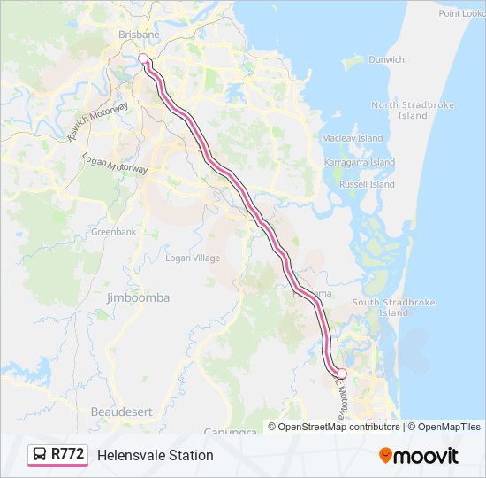 R772 bus Line Map