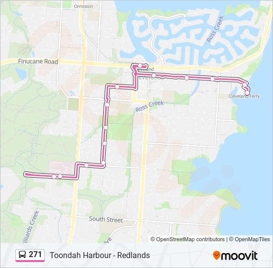 271 bus Line Map