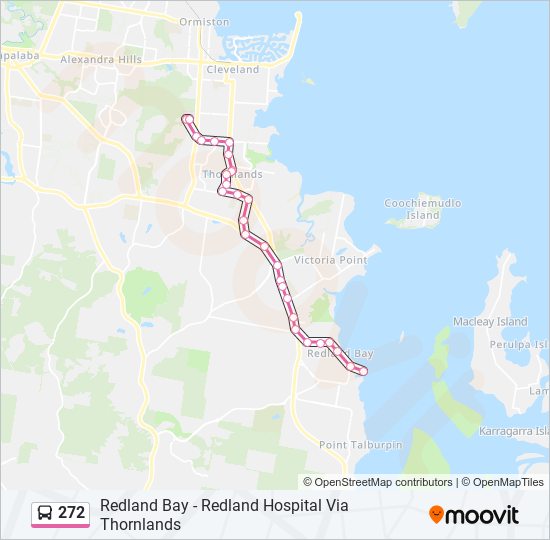 Mapa de 272 de autobús