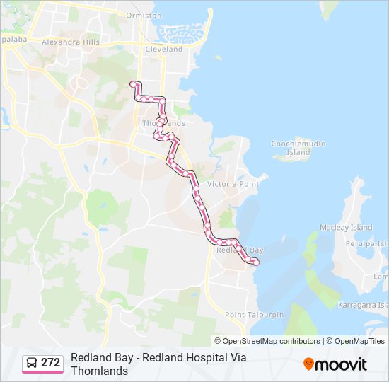 Mapa de 272 de autobús