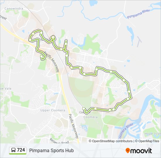 724 Route: Schedules, Stops & Maps - Pimpama Sports Hub (Updated)