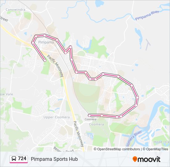 724 Route: Schedules, Stops & Maps - Pimpama Sports Hub (Updated)