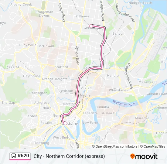 R620 Bus Line Map