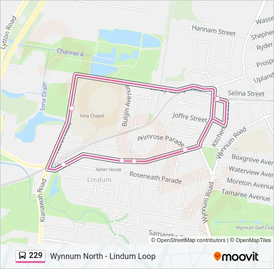 229 Bus Line Map