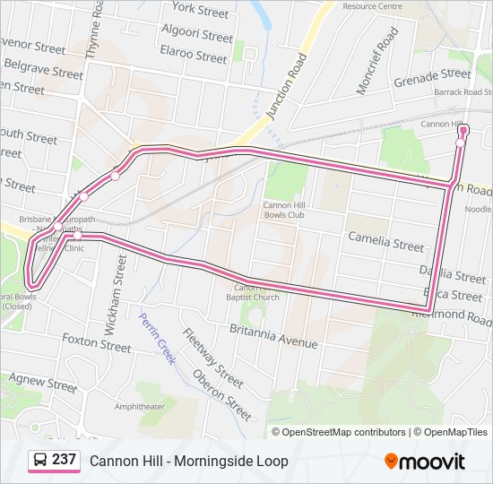 237 bus Line Map