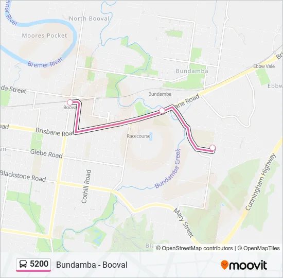 5200 Bus Line Map