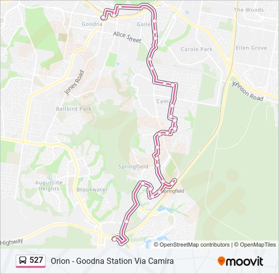 527 Route: Schedules, Stops & Maps - Orion Springfield Central (Updated)