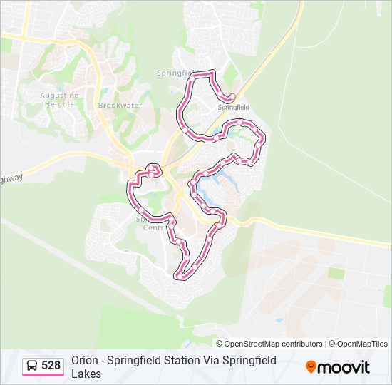 Mapa de 528 de autobús