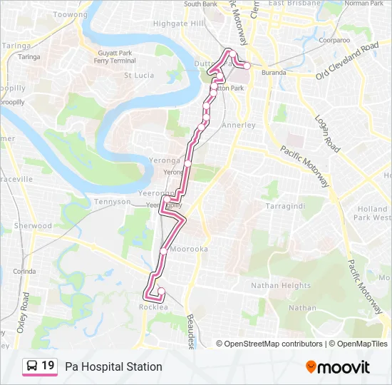 19 Bus Line Map