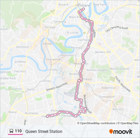 110 Route: Schedules, Stops & Maps - Queen Street Station (Updated)