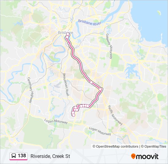138 Route Schedules, Stops & Maps Riverside, Creek St (Updated)