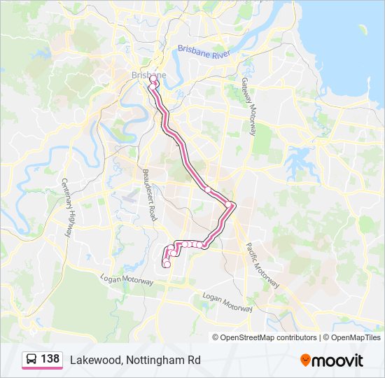 Mapa de 138 de autobús