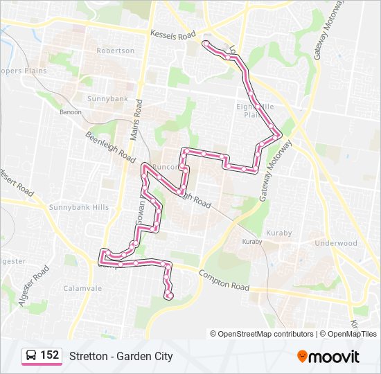 Mapa de 152 de autobús