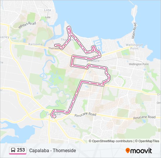 Mapa de 253 de autobús