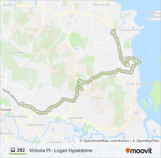 Bus 282 Route Map 282 Route: Schedules, Stops & Maps - Loganholme (Updated)