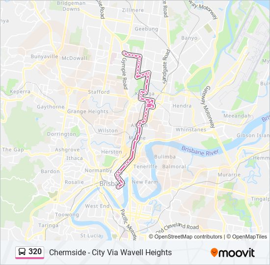 320 bus Line Map