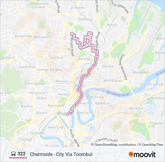 322 Route: Schedules, Stops & Maps - City, Anzac Square (Updated)