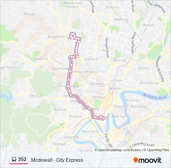 352 Route: Schedules, Stops & Maps - City, Queen St (Updated)