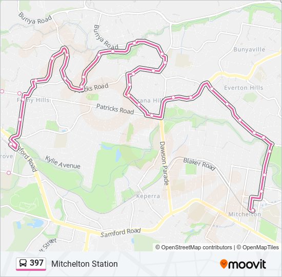 397 bus Line Map