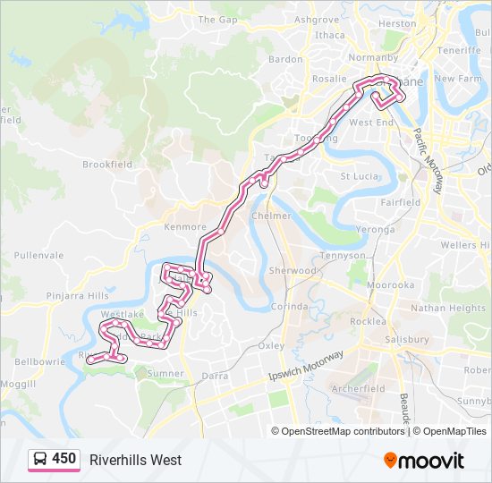 450 bus Line Map