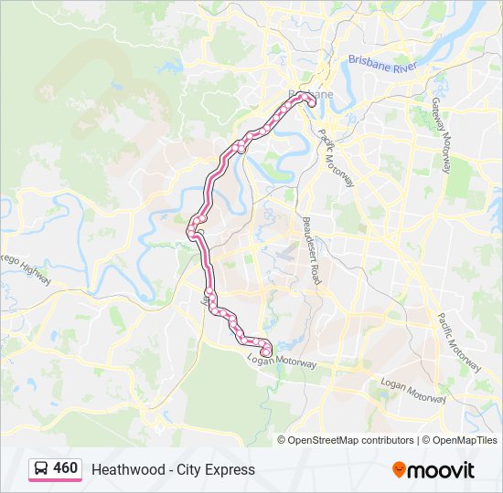 460 bus Line Map