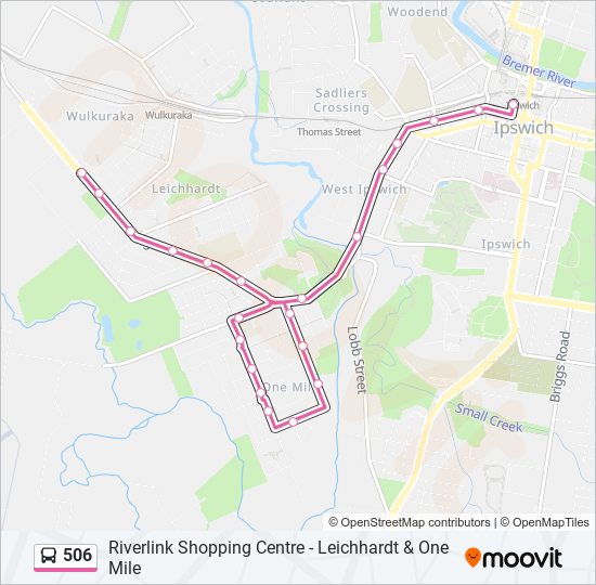 506 bus Line Map