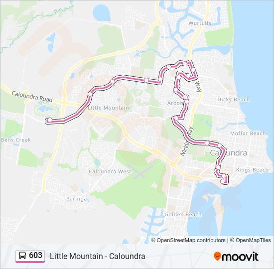 603 bus Line Map