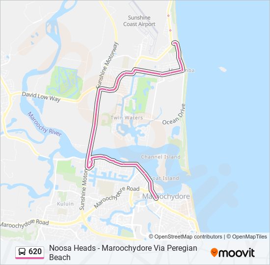 620 Route Schedules, Stops & Maps Maroochydore Station (Updated)