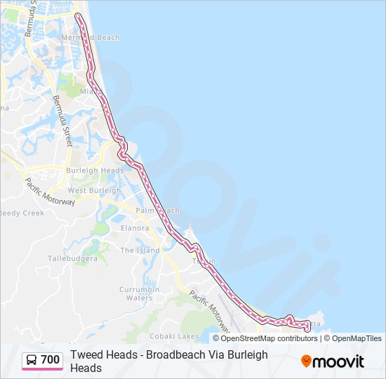 Mapa de 700 de autobús