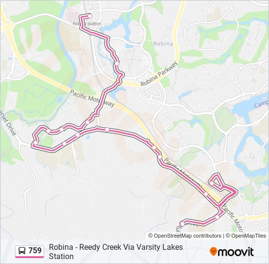 759 bus Line Map